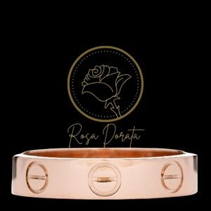 CARTIER 18K PINK GOLD 3.5MM LOVE WEDDING BAND RING 47 4